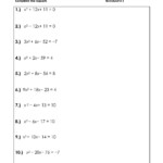 32 Math 154b Solving Using The Quadratic Formula Worksheet Answers