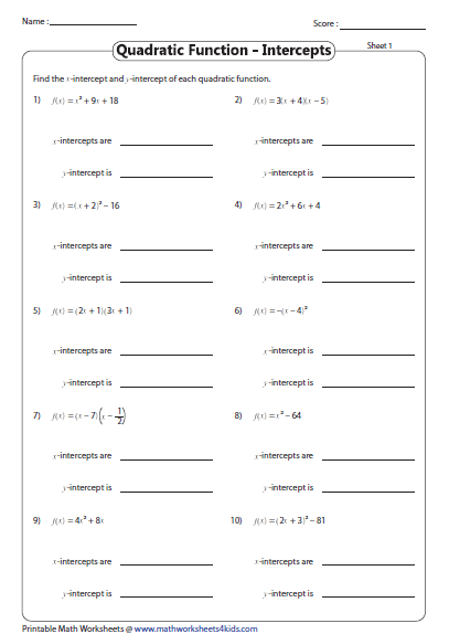 33 Finding X And Y Intercepts Worksheet Answers Notutahituq Worksheet