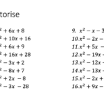 Expand Simplify Factorise Teaching Resources