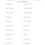 Factoring Quadratic Expressions With Positive Or Negative a