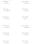 Factoring Trinomials A 1 Worksheet Factoring Trinomials A 1 Date
