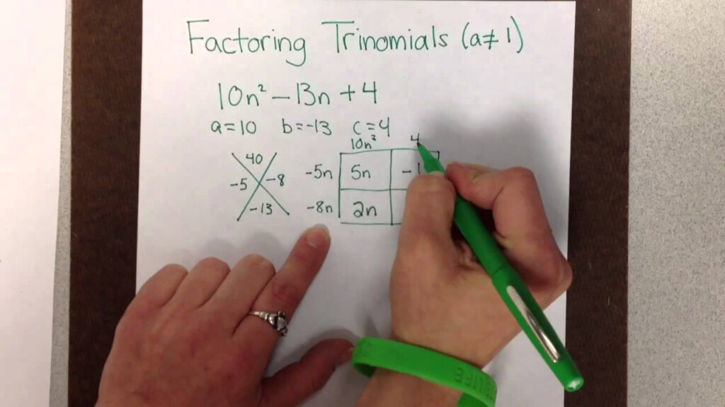 Factoring Trinomials With Leading Coefficient Not Equal To YouTube