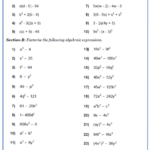 Factorising Quadratics Worksheet Practice Questions Cazoomy