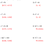 Pangarau Quadratic Equations And Answers For Worksheets