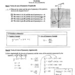 Parabola Vertex Axis Of Symmetry Worksheet P7