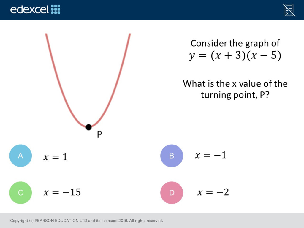 Quadratic Graphs Foundation Higher GCSE Maths Question Of The Week 