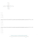 Quiz Worksheet Find The Axis Of Symmetry Study