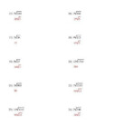 Simplify Square Roots Worksheet Solving Quadratic Equations By Taking