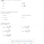 Solving Quadratic Equations With Complex Solutions Worksheet Db excel