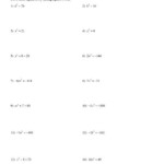 Solving Square Root Equations Worksheet Kuta Tessshebaylo