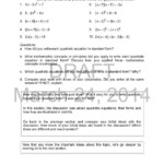 Solving Using The Quadratic Formula Worksheet Answer Key
