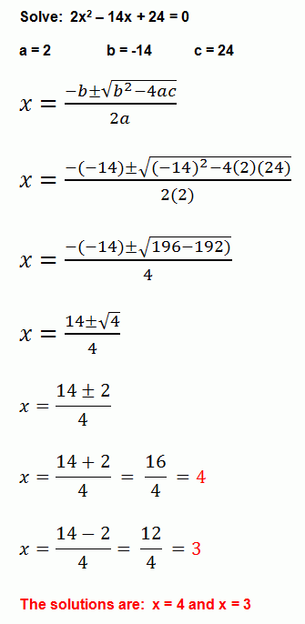 The Quadratic Formula Is A Great Method For Solving Any Quadratic