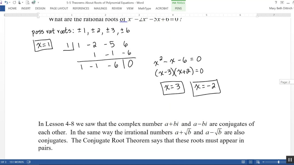 39 Finding Real Roots Of Polynomial Equations Worksheet Worksheet Master