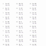 48 Factoring Linear Expressions Worksheet Chessmuseum Template Library