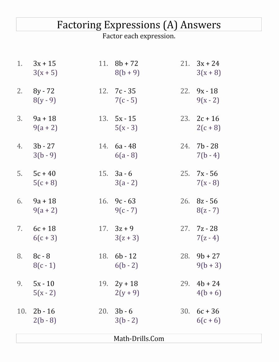 48 Factoring Linear Expressions Worksheet Chessmuseum Template Library 48 Factoring Linear Expressions Worksheet Chessmuseum Template Library