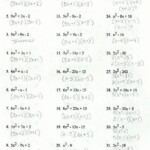 5 3 Solving Quadratic Equations By Factoring Worksheet Answers
