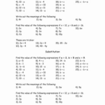 50 Substitution Method Worksheet Answers Chessmuseum Template Library
