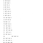 Algebra 2 Factoring Quadratics Worksheet Briefencounters