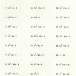 Answer Key Factoring Quadratics Worksheet My PDF Collection 2021