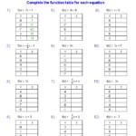 Function Table Worksheets Function Table In And Out Boxes