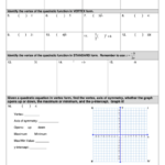 Graphing Quadratics Vertex Form Intercept Form Standard Form TpT