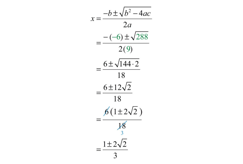 Guidelines For Solving Quadratic Equations And Applications Db excel
