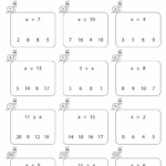 Inequalities Worksheets