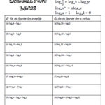 Logarithmic Equations Worksheet Answer Key Vegan Divas NYC