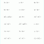 Simple Algebra Worksheets For Grade 6 Kidsworksheetfun