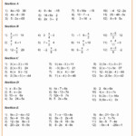 Simplifying Algebraic Expressions Worksheet Grade 8 All About Information