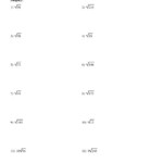 Simplifying Square Roots Worksheet Pdf Escolagersonalvesgui