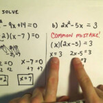 Solving Quadratic Equations By Factoring Basic Examples YouTube