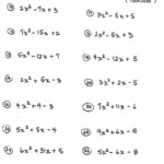 30 Factoring Quadratic Trinomials Worksheet Education Template