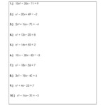 7 Best Images Of Solving Square Root Equations Worksheet Completing The