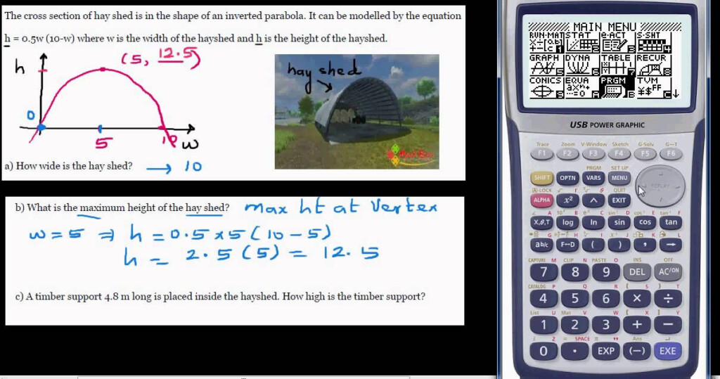 Application Of Quadratic Equation In Real Life NCEA Level 1 YouTube
