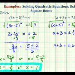 Ex Solve Quadratic Equations Using Square Roots YouTube