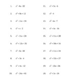 Factoring Quadratic Expressions Worksheet Answers Db excel
