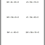 Factoring Quadratics Worksheet Kuta Kidsworksheetfun