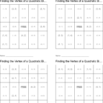 Finding The Vertex Of A Quadratic Bingo WordMint