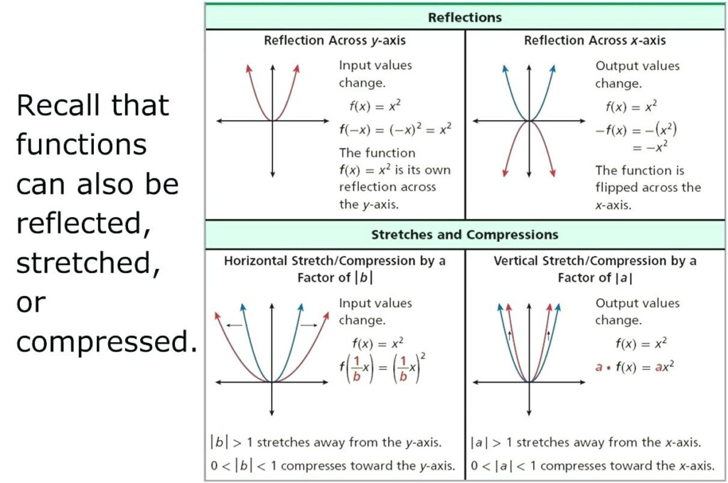 Function Translation Math Worksheets For Quadratic Db excel