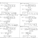 Grade 6 Math With Ms Eringis Answer Key Quadratic Formula Practice