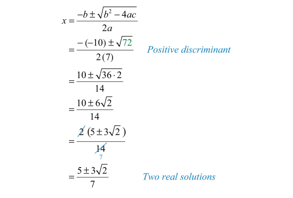 Guidelines For Solving Quadratic Equations And Applications