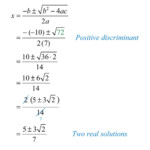 Guidelines For Solving Quadratic Equations And Applications