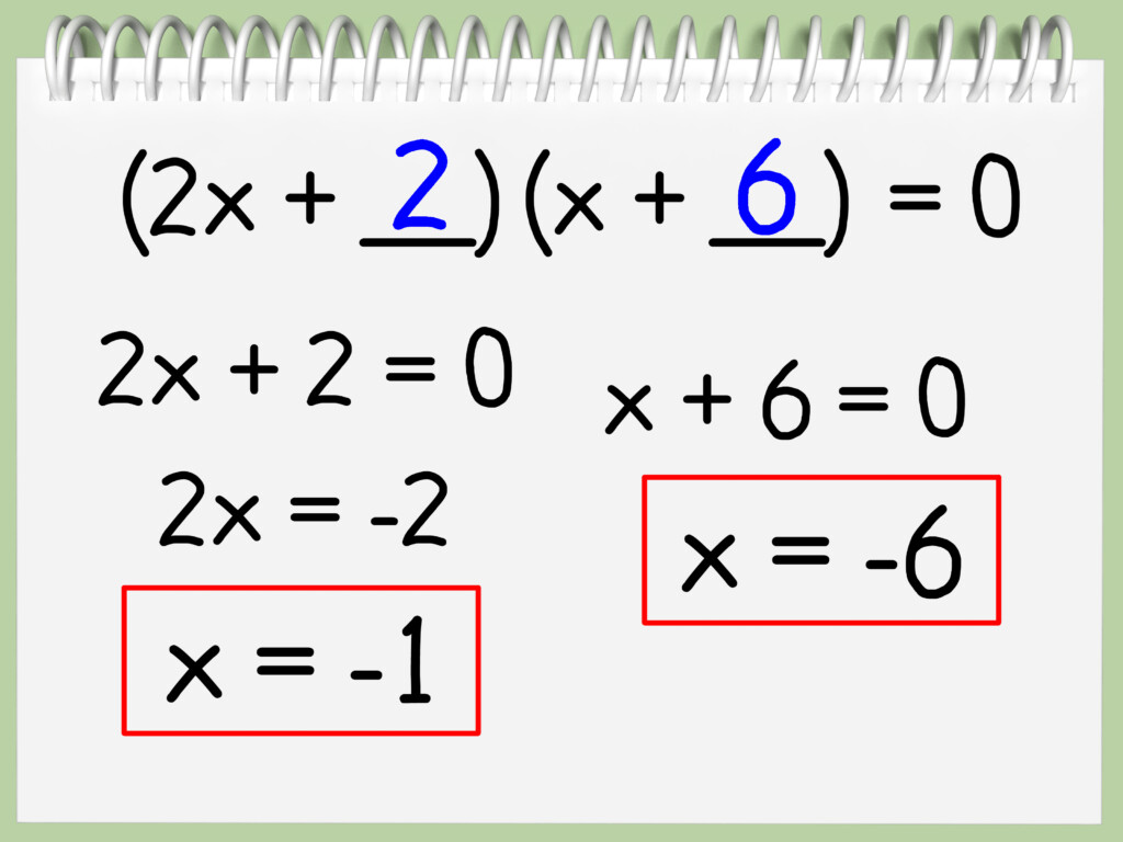 How To Find The Roots Of A Quadratic Equation with Pictures 