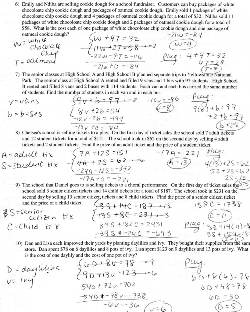 Inequality Word Problems Worksheet Algebra 1 Answers Db excel
