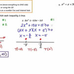 MathCamp321 Algebra 2 Solving Quadratic Inequalities part 2 YouTube