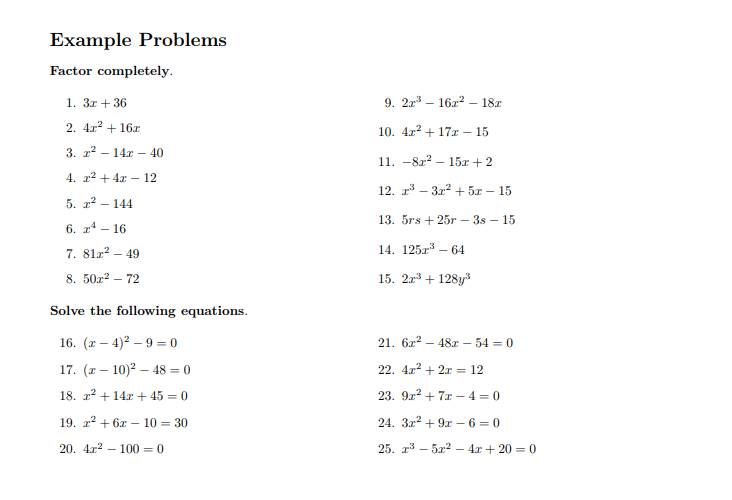 Quadratic Equation