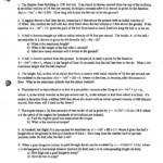 Quadratic Word Problems Worksheet