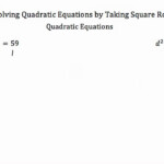 Solving Quadratic Equations By Taking Square Roots YouTube