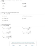 Solving Quadratic Equations With Complex Solutions Worksheet Db excel